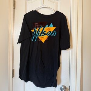 Wilson tennis Black Graphic Men's Shirt